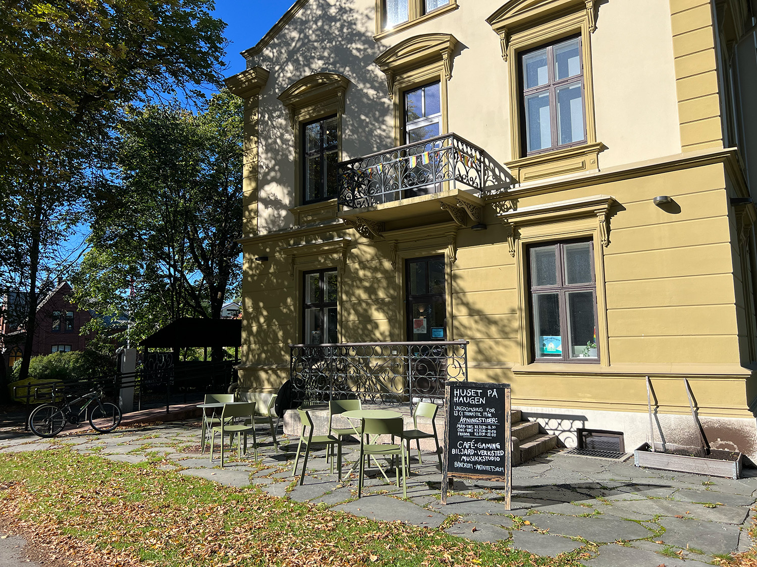 Ungdomshuset  "Huset på Haugen" som ligger i Stensparken.