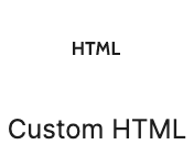 Drupal Custom HTML blokk ikon