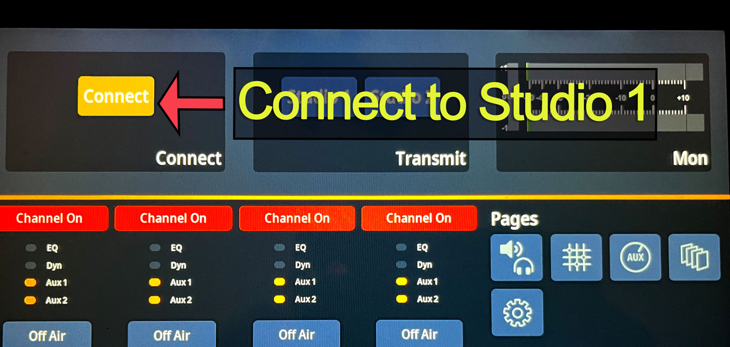 Connect to studio