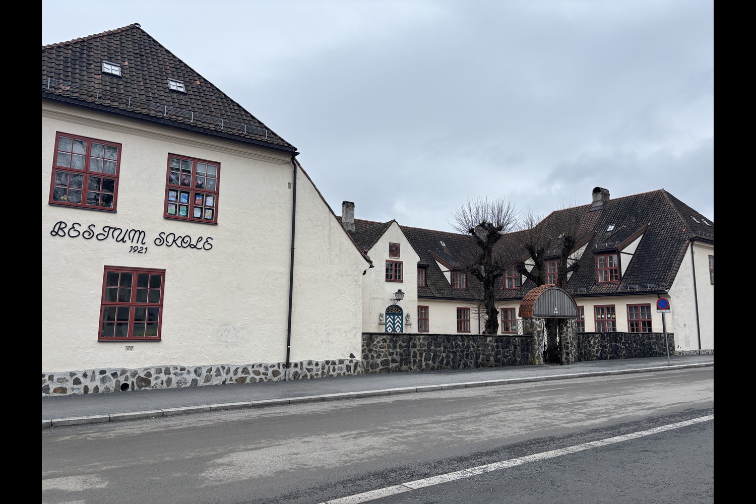 Skolegården på Bestum skole 