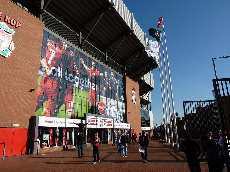 Bilde av Anfield fra utsiden