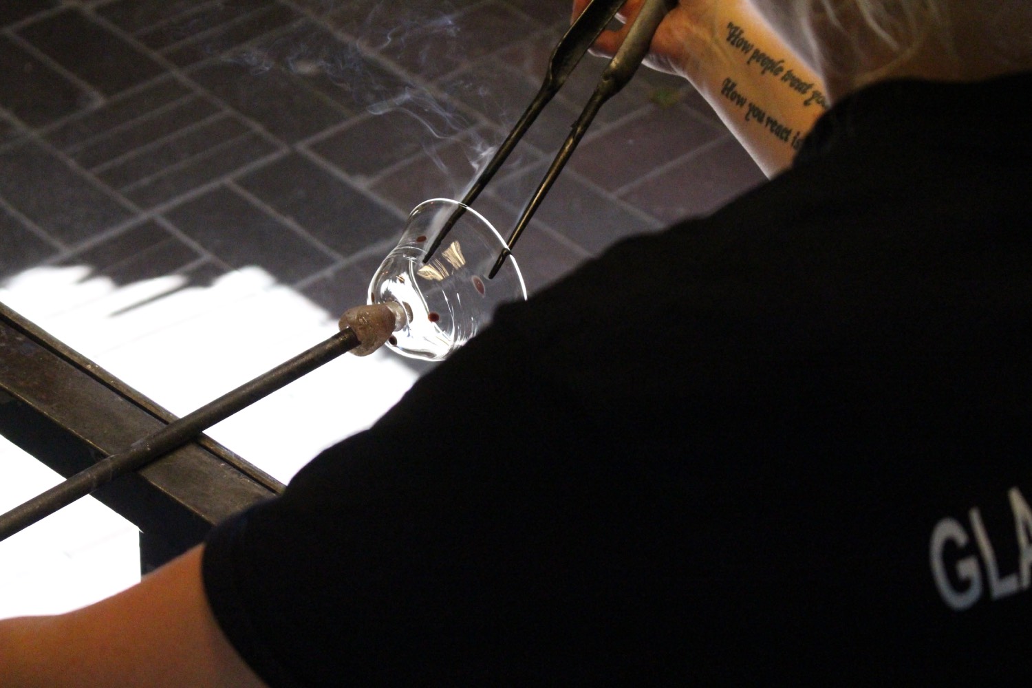Detaljbilde av glass