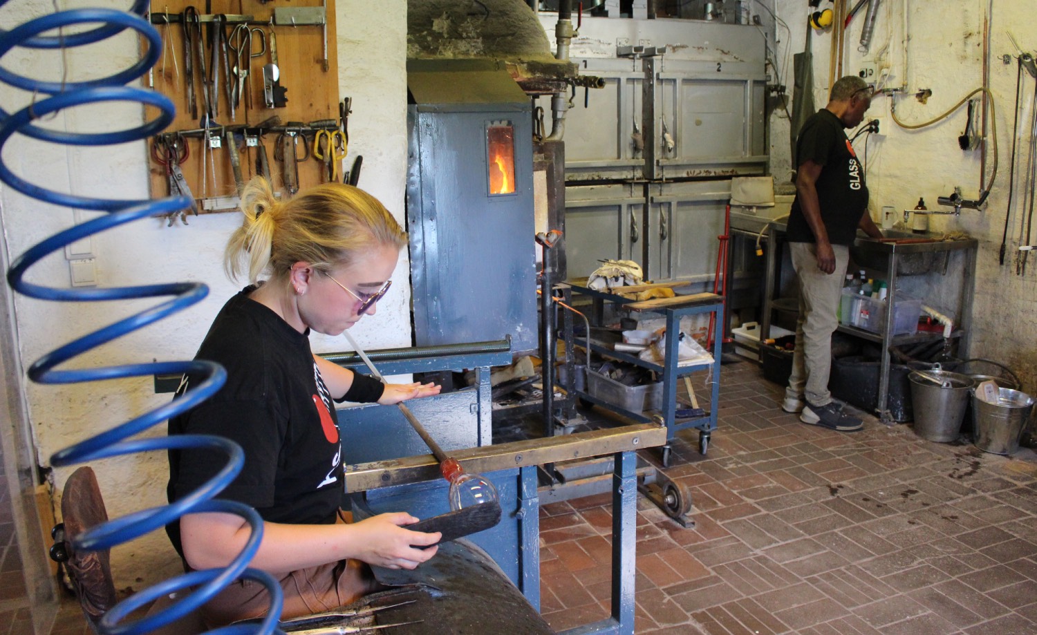 Arbeidsrommet i Glasshytta Fredrikstad