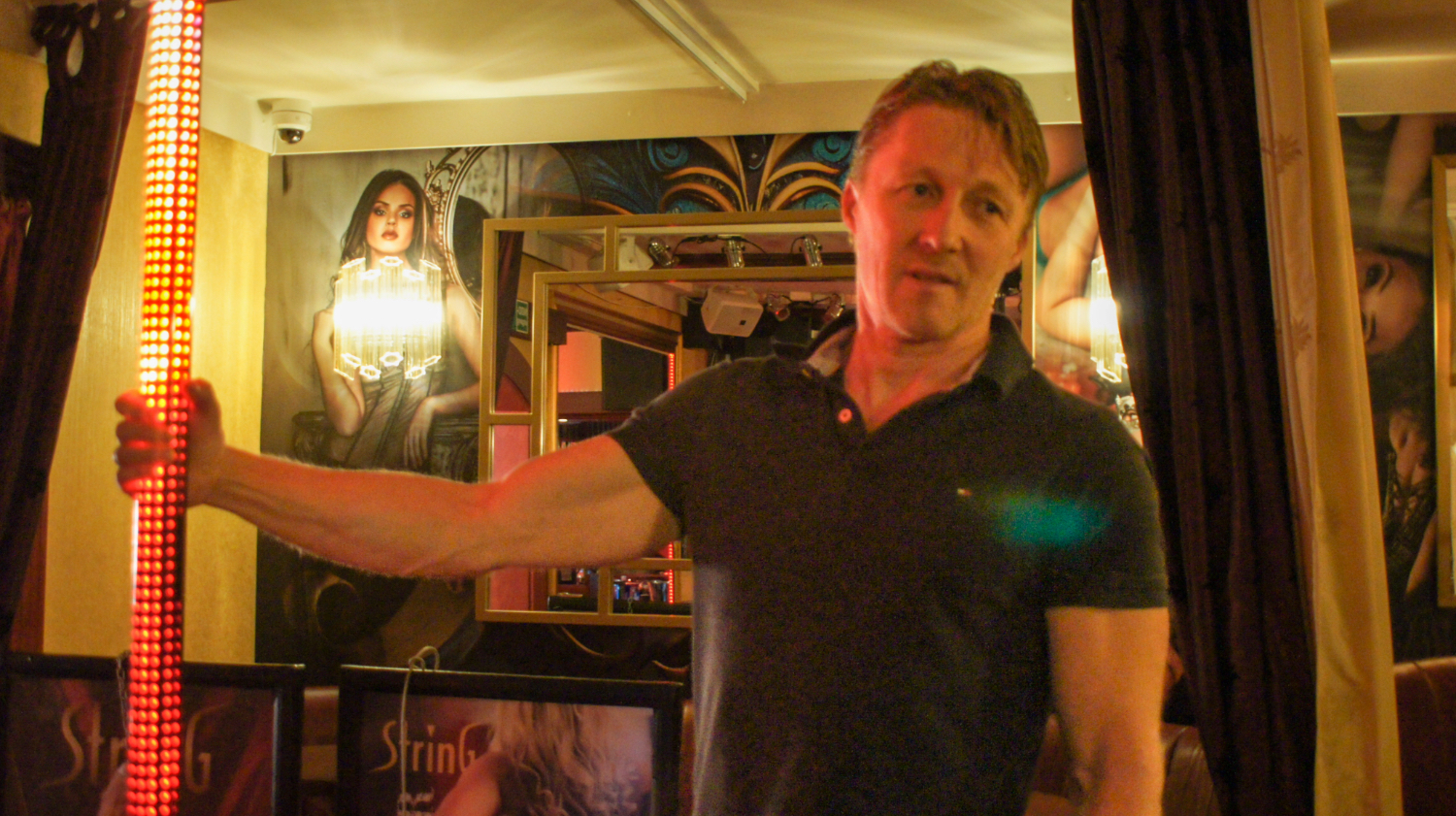 Magnus Morland med strippestanga