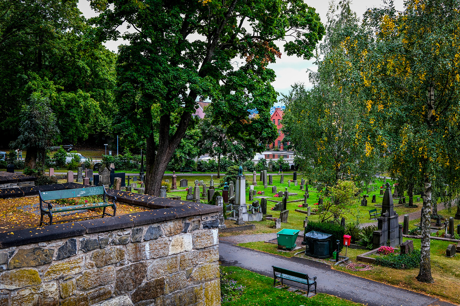 Et oversiktsbilde av vår frelsers gravlund