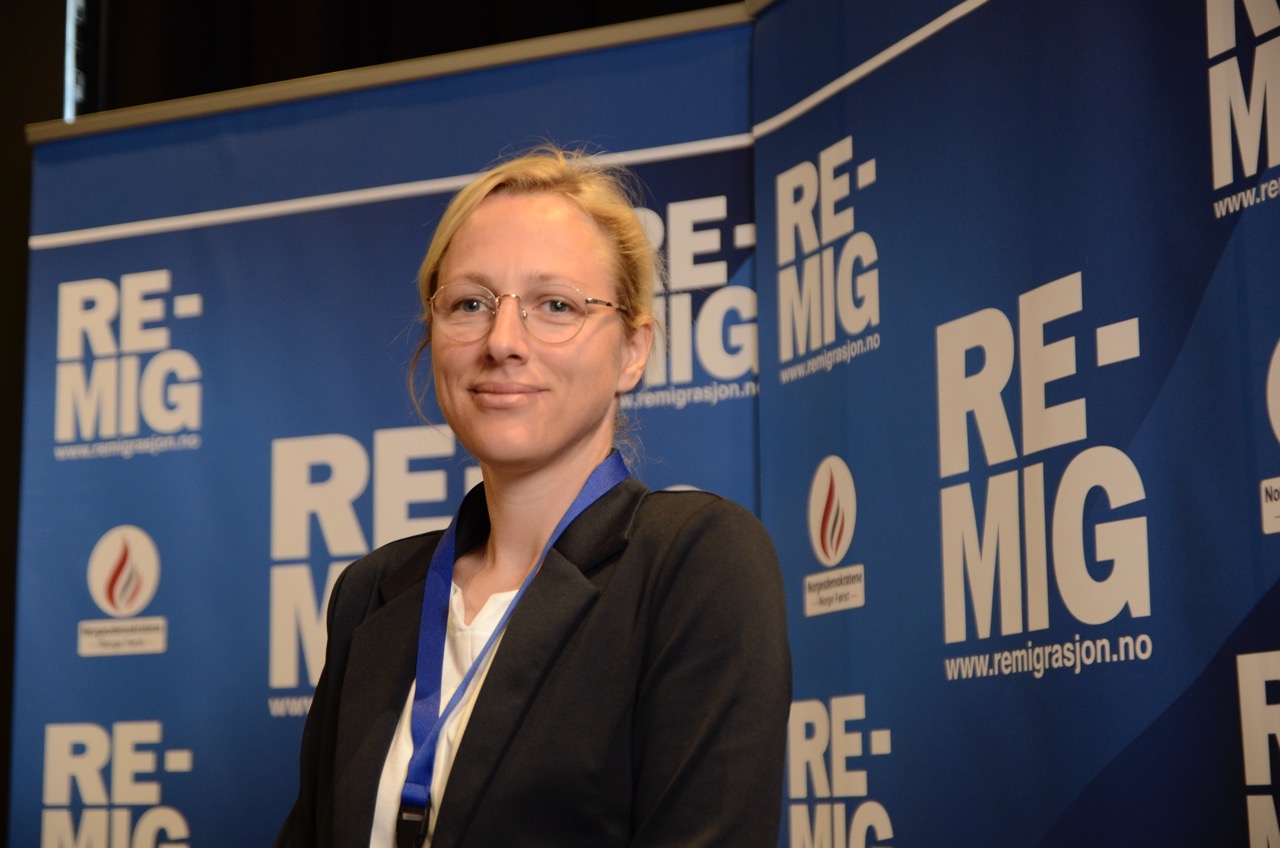 Lena Kotré på REMIG 2025-konferansen.