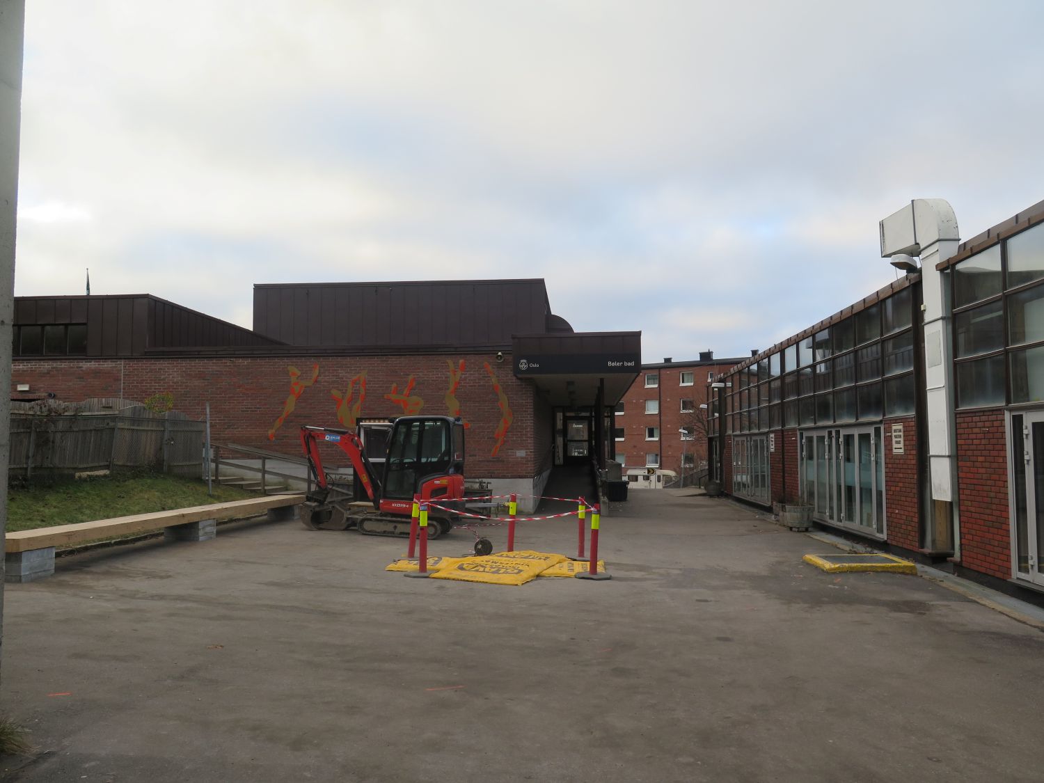 Bilde av plassen som kan bli nye Ella Rolfsen plass.