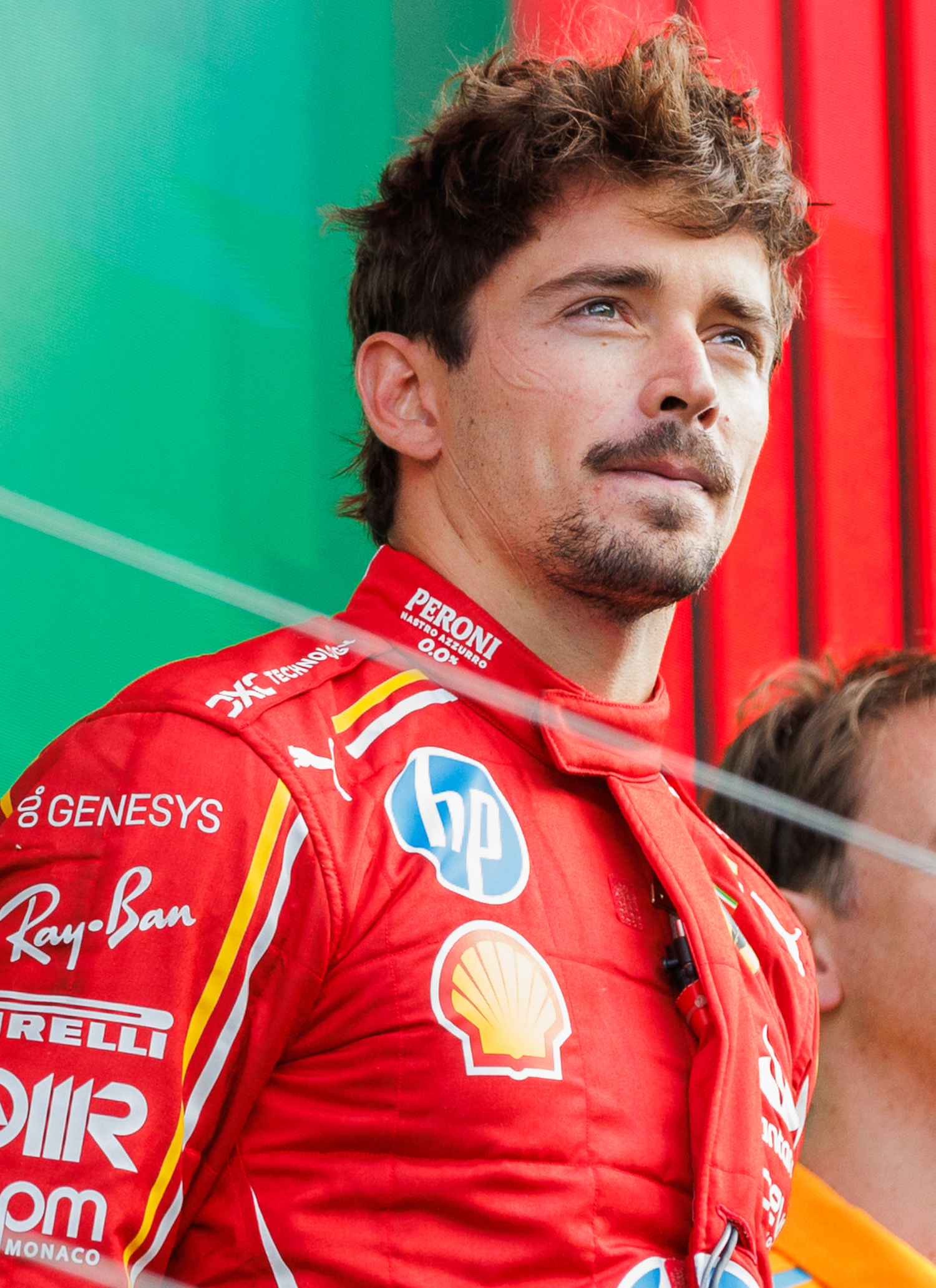 Charles Leclerc p&aring; pallen i Nederland Grand Prix 2024