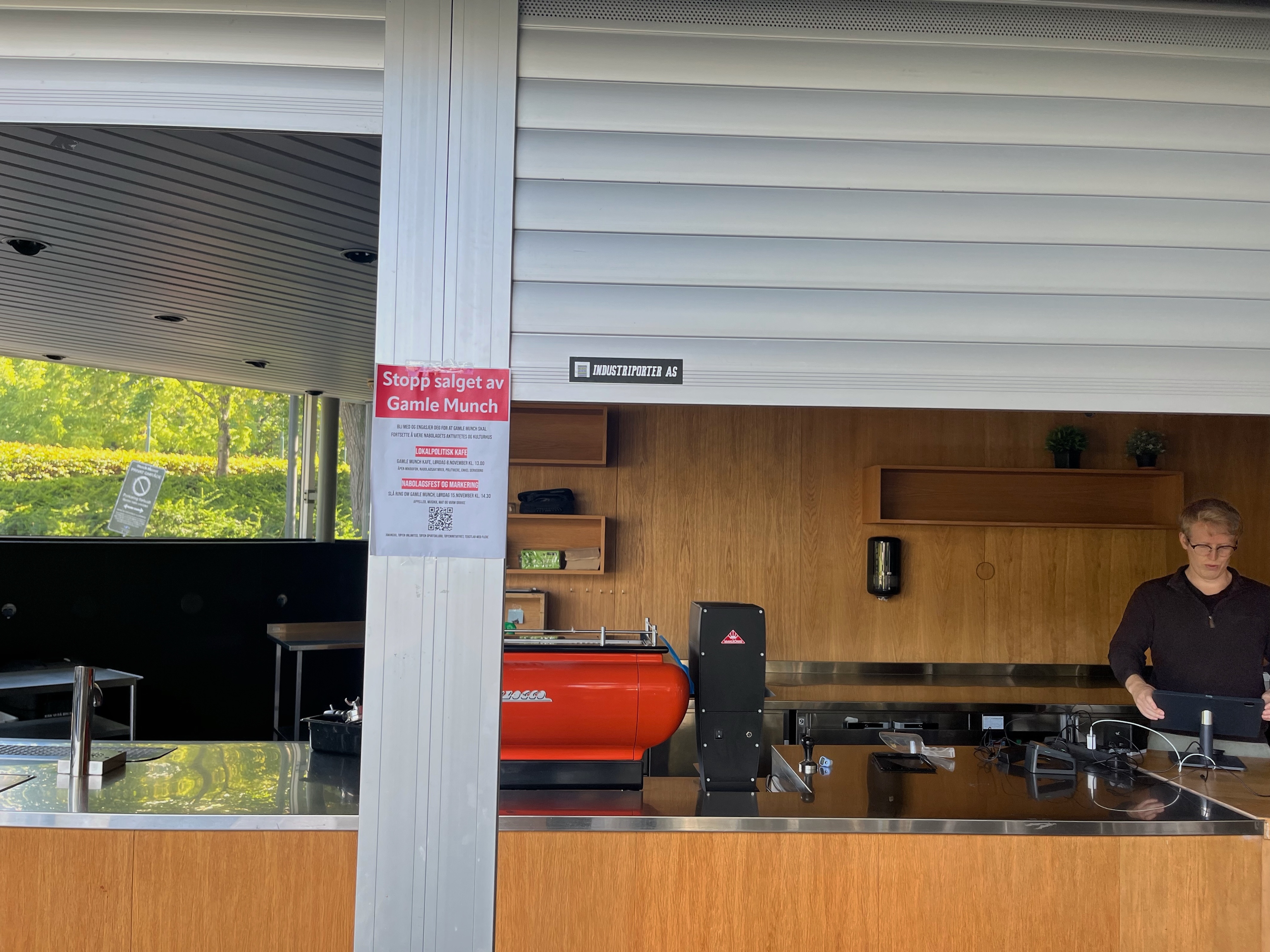 Tom kafé på det gamle Munchmuseet