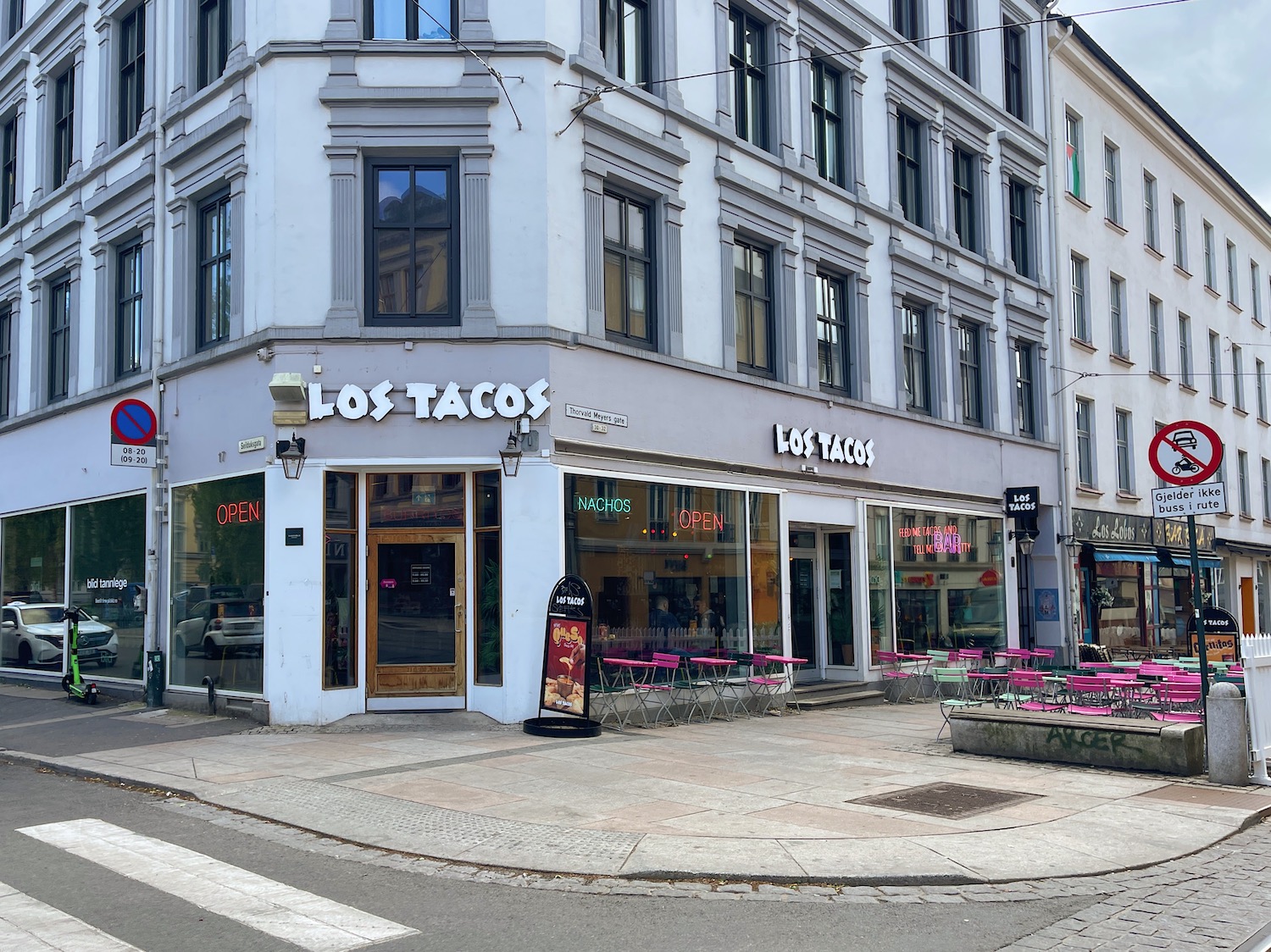 Los Tacos fasade på Grünerløkka
