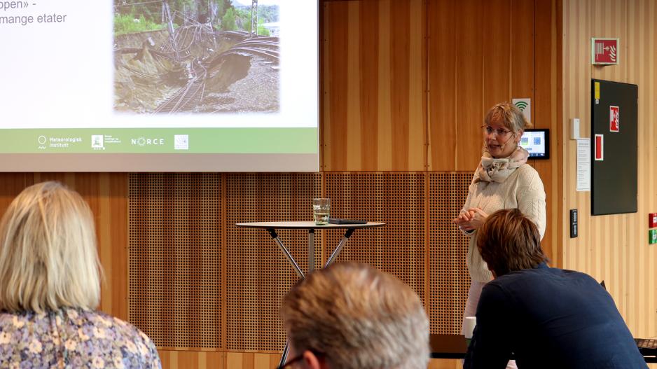 Hanne Heiberg holder foredrag under torsdagens Kaffe og Klima-arrangement på Klimahuset.