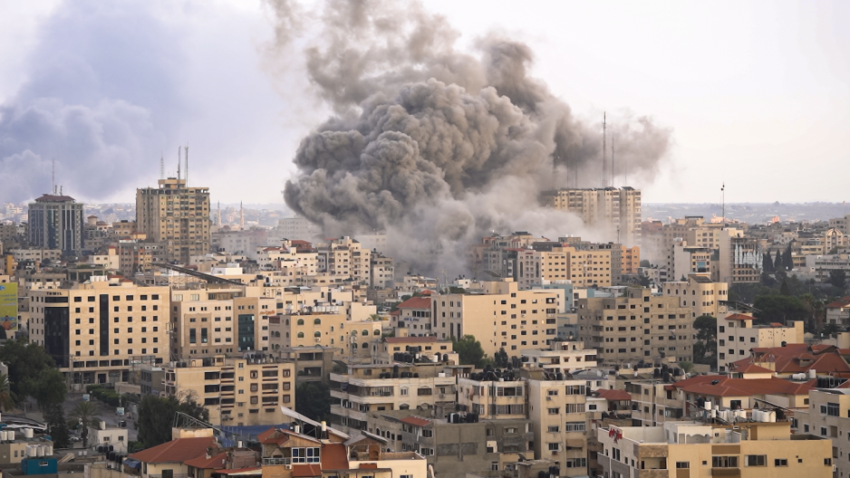Israelsk angrep på Gaza-stripen Bilde av angrep på Gaza-stripen