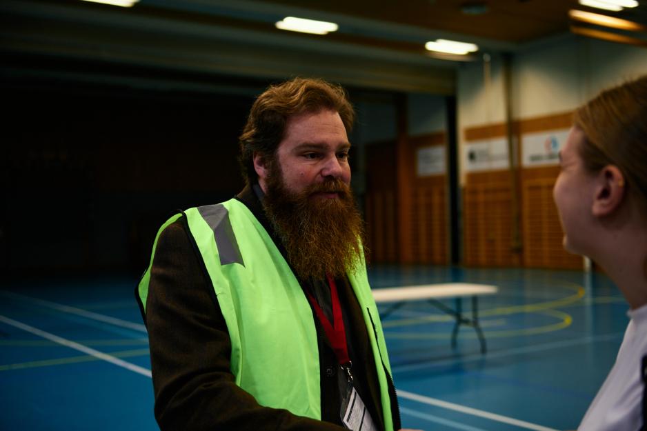 Fredric Nygård er vant med å være i stemmestyret ved Halmstad skole. 