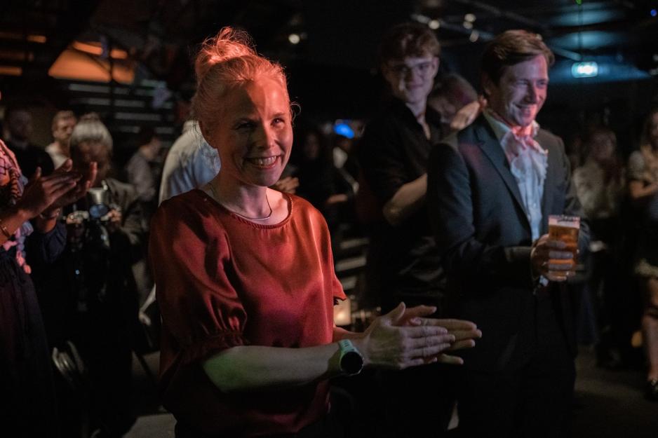 Kirsti Bergstø på valgvake