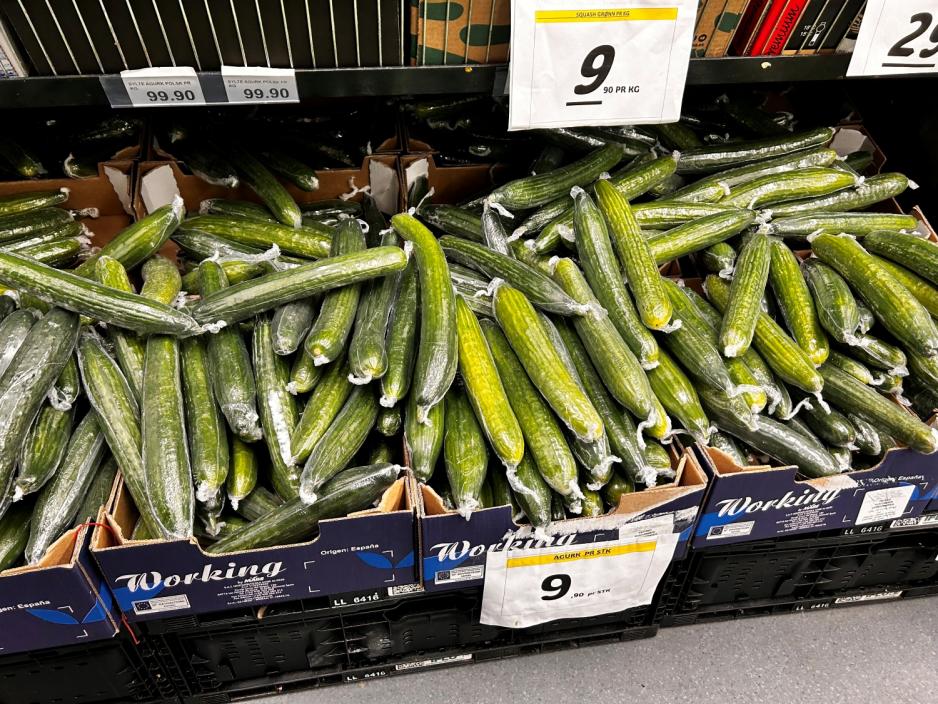 Agurker i Nor Dagligvare Import