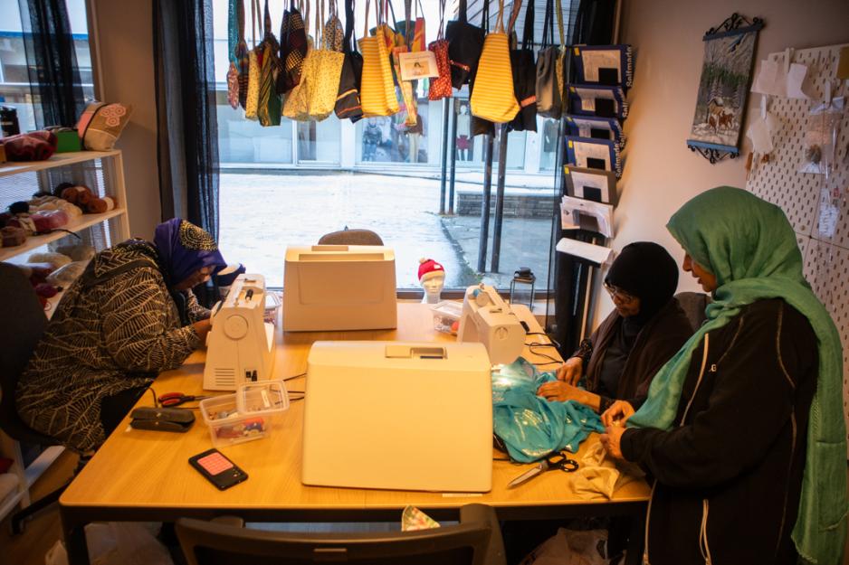 Deltakerne holder på i syhjørnet