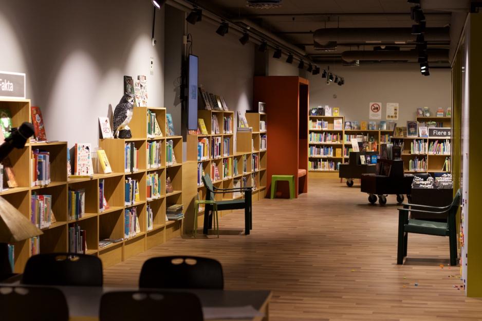 Her ser vi barneavdelingen på Deichman Lambertseter.