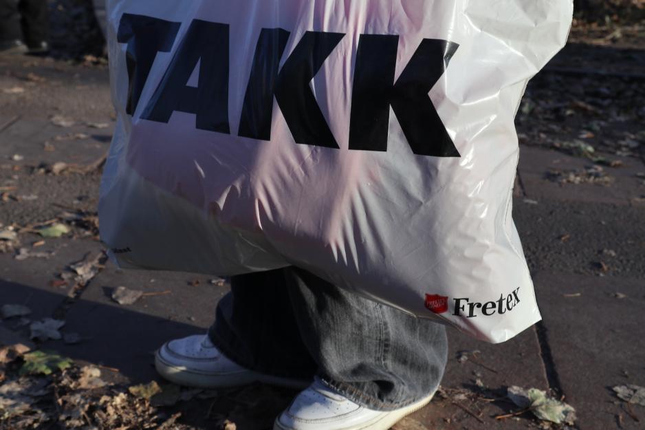 Fretexpose med "Takk".