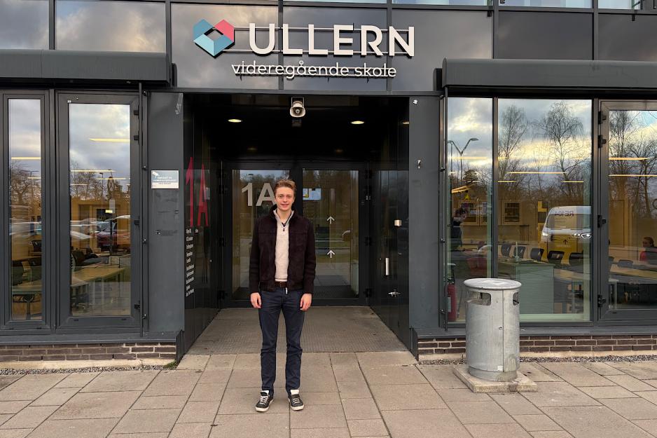 elevrådsleder ved Ullern vgs Henrik boe Johannessen