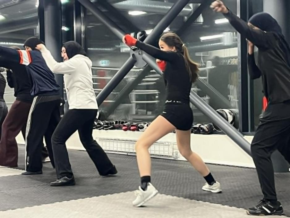 Trening, boksing, jenter