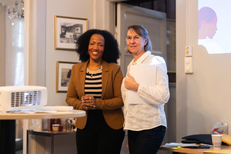 Lillian Hjort og Elsa Yohannes Samuel