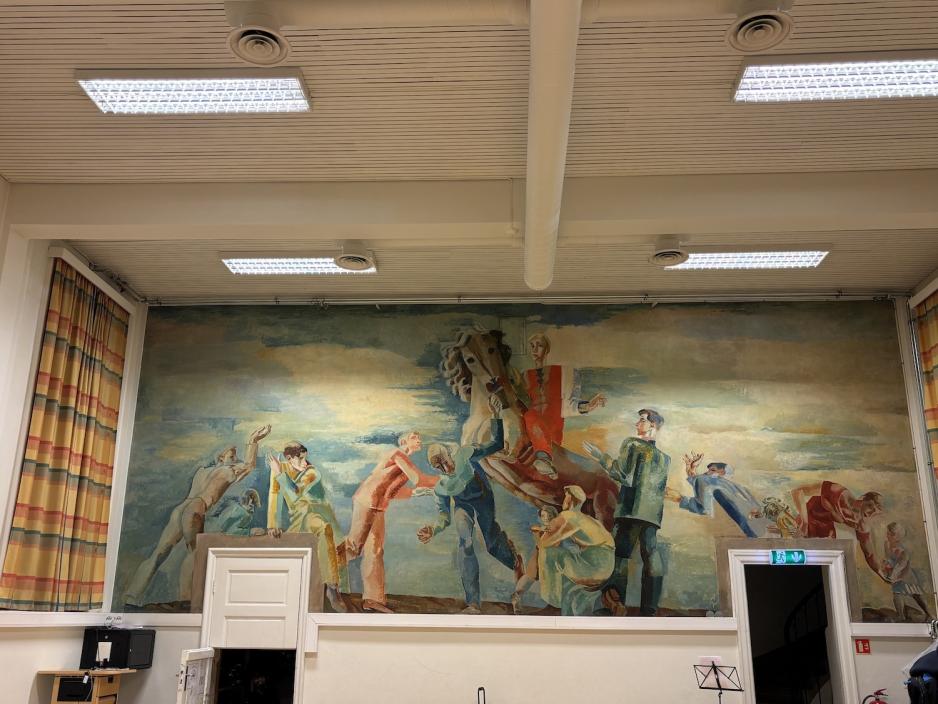 Fresken "Seierherren vender hjem"