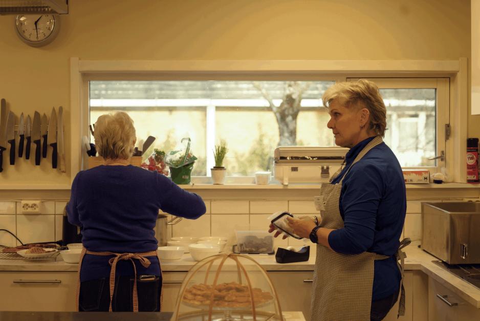 Kjøkkenarbeidere på Vestre Aker Frivilligsentral