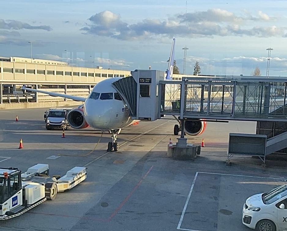 fly utenfor flyplass