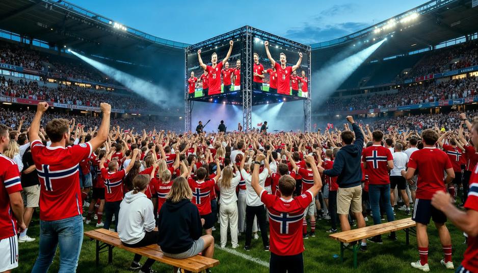 Slik vil det se ut p&aring; Ullevaal Stadion i sommer. 