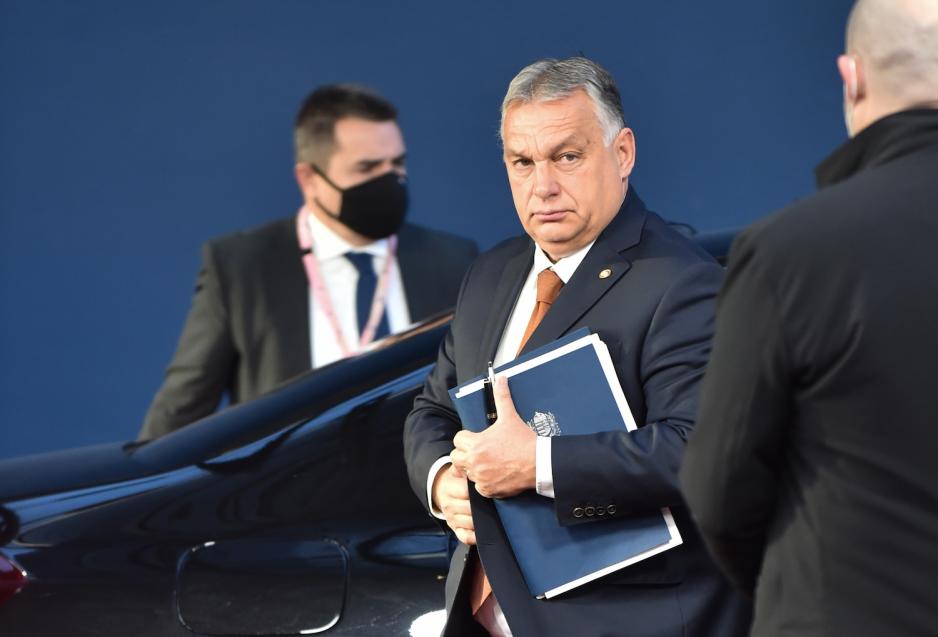 Viktor Orb&aacute;n, Ungarns statsminister, fotografert under et EU m&oslash;te i 2021.