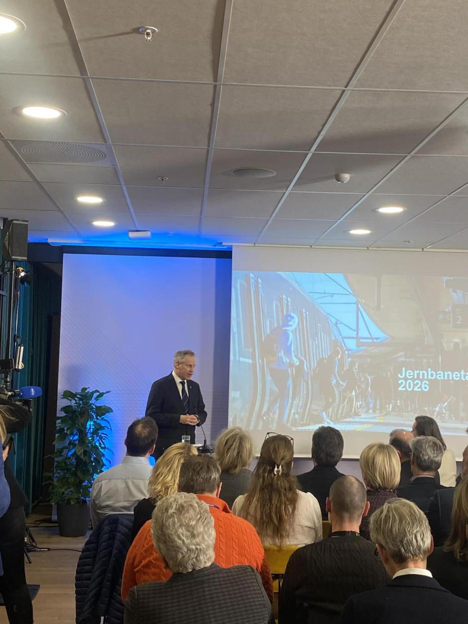 Jon-Ivar Nyg&aring;rd holder jernbanetalen 2026 