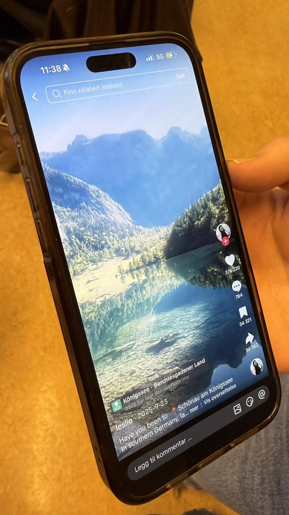 Bilde av tiktok om Koningsee