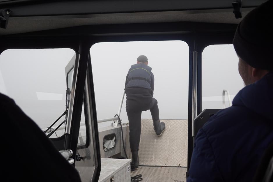 Nils Beckstr&ouml;m st&aring;r p&aring; dekk