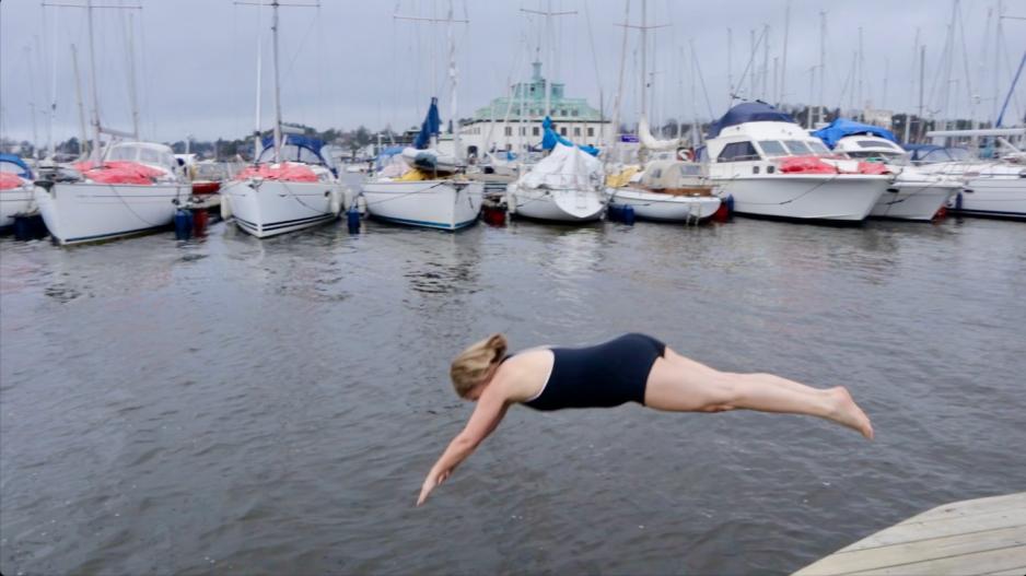 Anne M&oslash;ller stuper ut i Oslofjorden