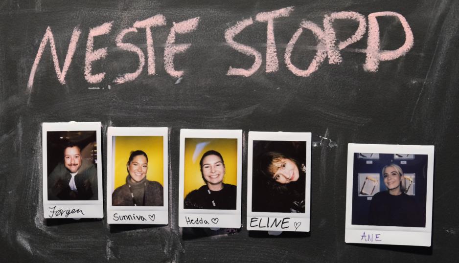 bilder av medlemmene i redaksjonen Neste Stopp 