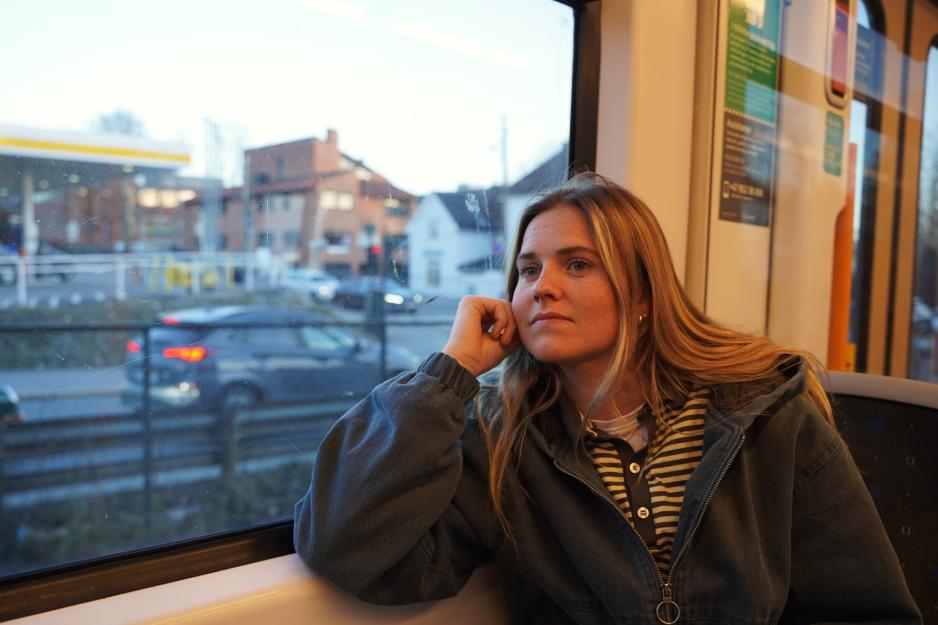 Anne Ruud p&aring; vei til sentrum