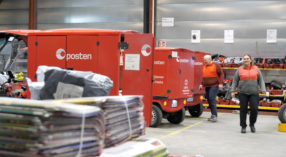 post r&oslash;d bil folk