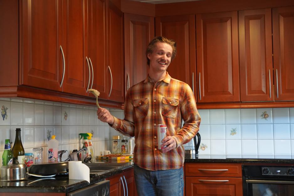 Eivind med b&oslash;rsten