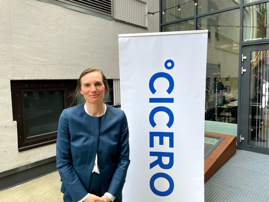 Marie Lindberg foran Cicero-konferanse