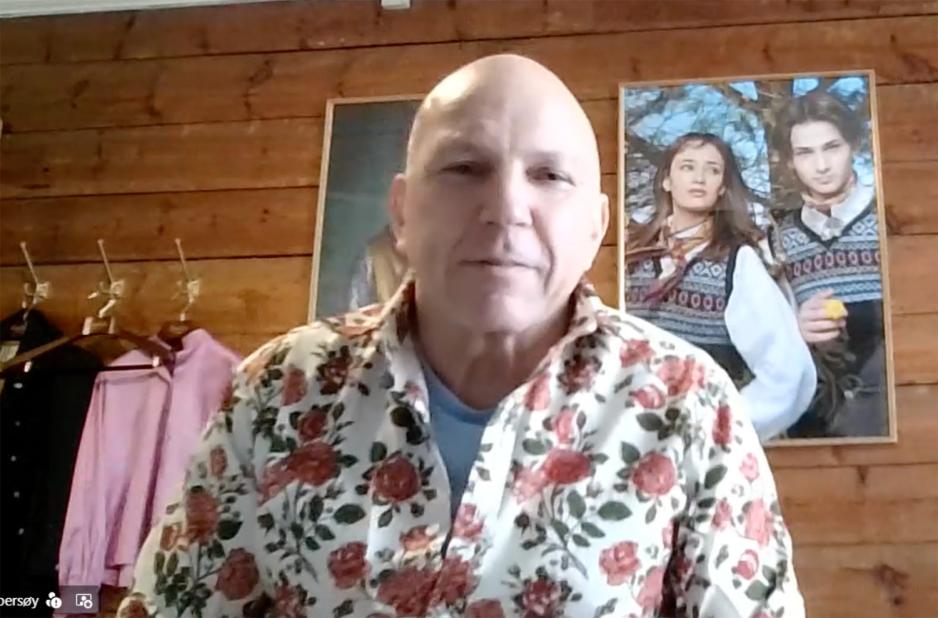 Glenn Johan Lambers&oslash;y fra Zoom-samtale