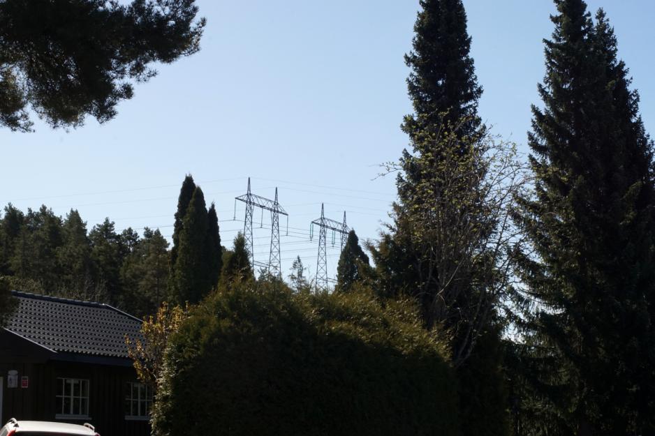 Str&oslash;mledning over et boligfelt