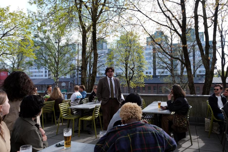 Valgvaken er i gang p&aring; Majorstuen 