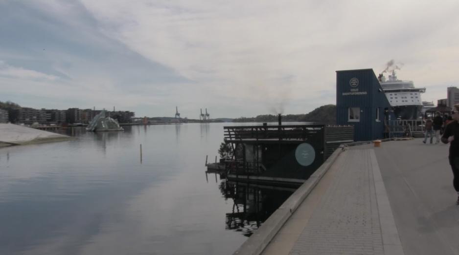 Oslo badstuforening ved Akerbrygge