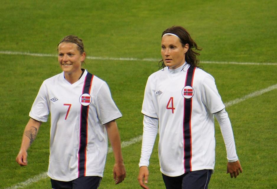 Ingvild Stensland da hun spilte for Norge