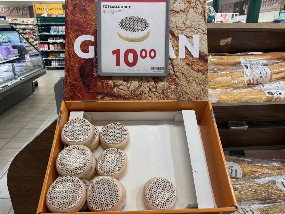 Fotballdonut - markedsf&oslash;ring