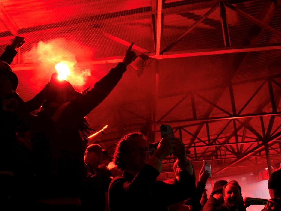 Gjengen på tribunen