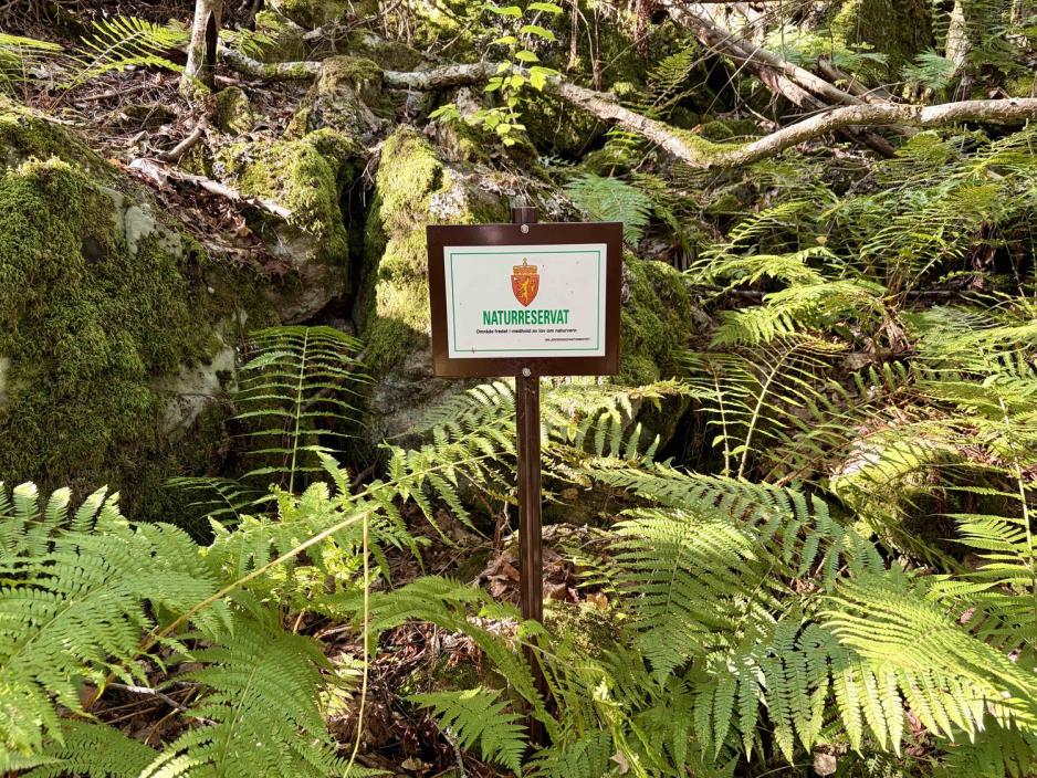 Naturreservat-skilt 