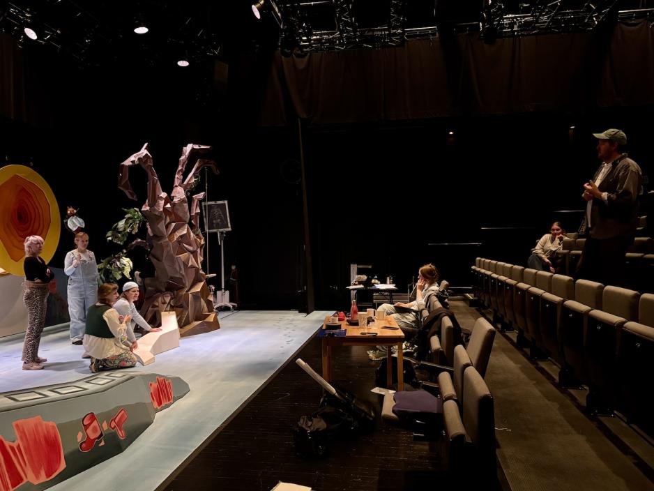 På en prøve på Hålogaland Teater