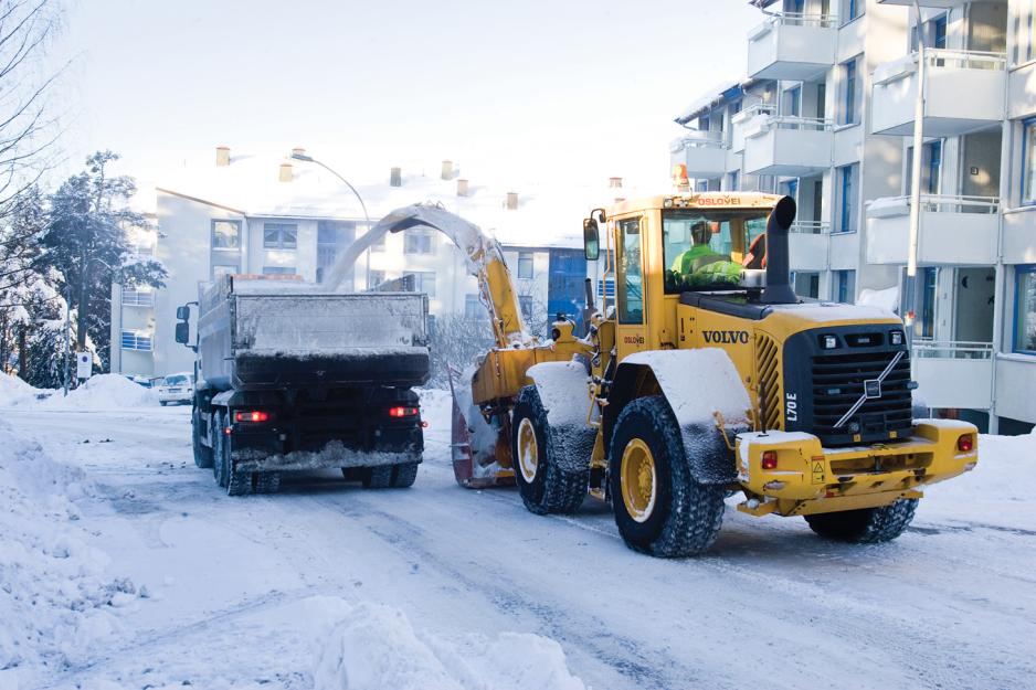 Brøyting i Oslos gater i regi av bymiljøetaten