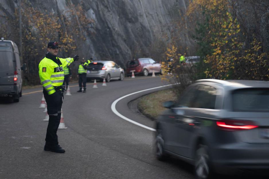 Politimann i trafikken